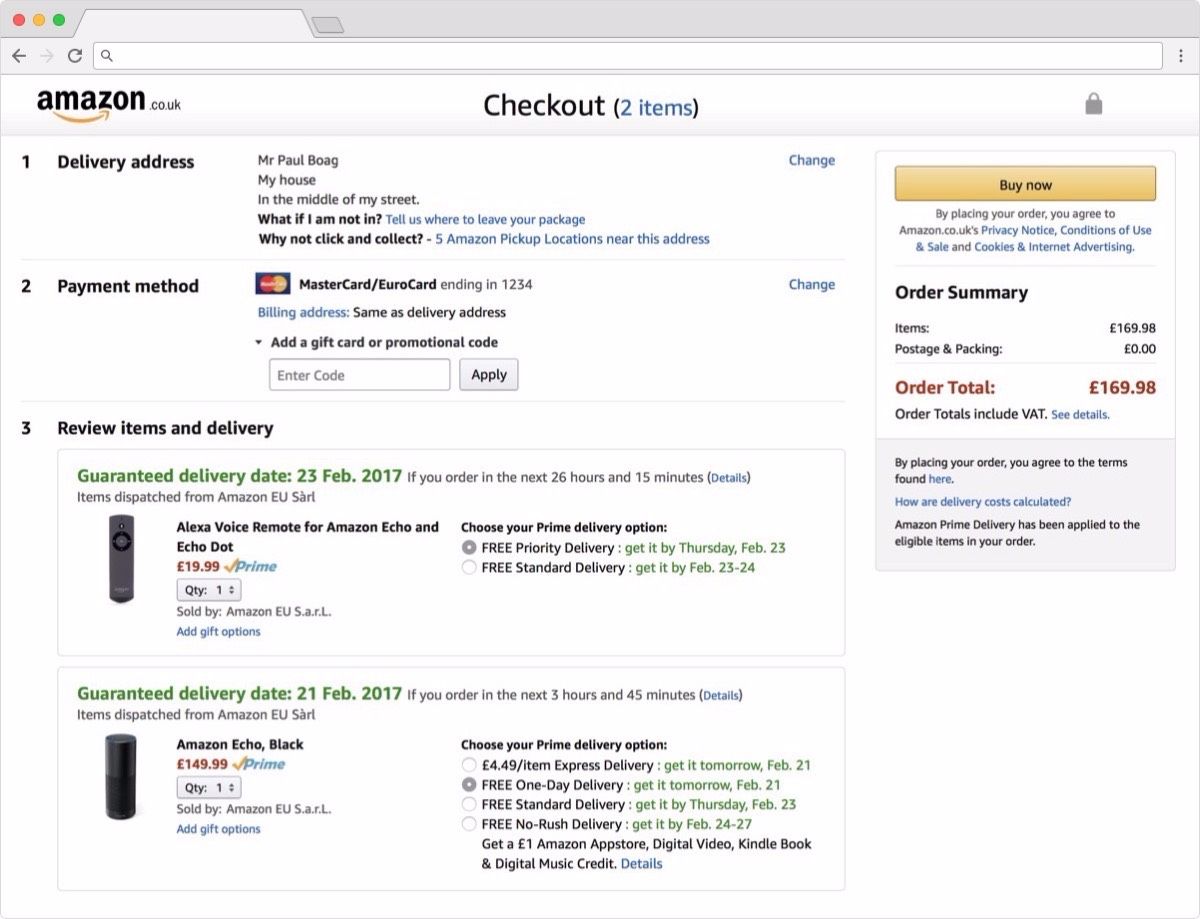 Perhatikan bagaimana Amazon menghapus gangguan apapun setelah pengunjung mengklik checkout mereka. Perhatikan bagaimana Amazon menghapus gangguan apapun setelah pengunjung mengklik checkout mereka.