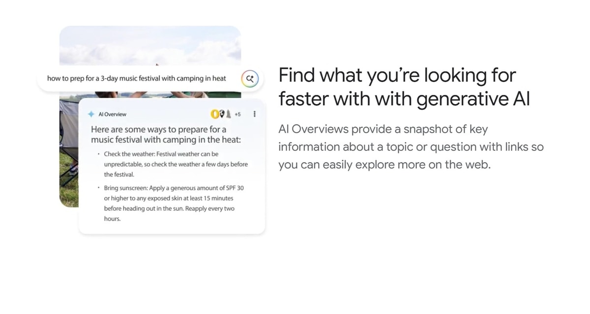 Mempercepat pencarian dengan Google AI Overview
Gambar: Google Mempercepat pencarian dengan Google AI Overview
Gambar: Google