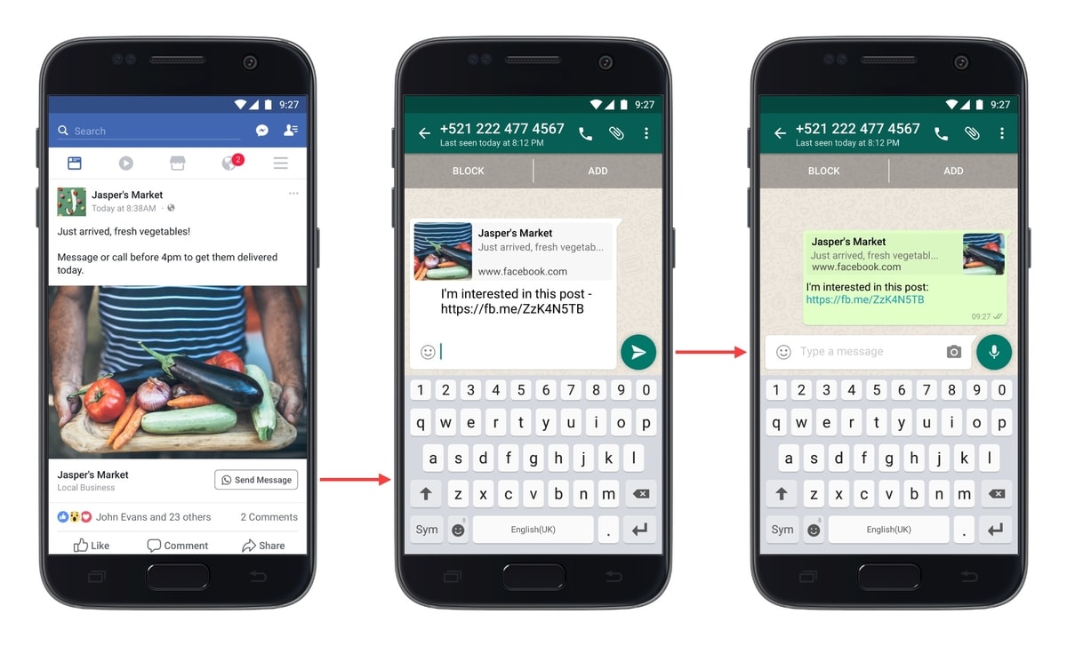 Contoh proses click-to-whatsapp
Gambar: techcrunch.com Contoh proses click-to-whatsapp
Gambar: techcrunch.com