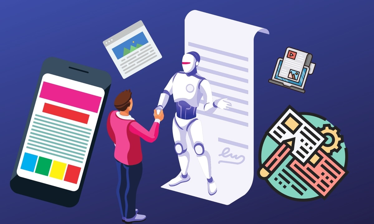Ilustrasi manusia menggunakan bantuan AI untuk menulis artikel
Gambar: squarespace Ilustrasi manusia menggunakan bantuan AI untuk menulis artikel
Gambar: squarespace