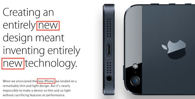 Apple terkenal dengan menggunaan kata 'baru' yang berlebihan Apple terkenal dengan menggunaan kata 'baru' yang berlebihan