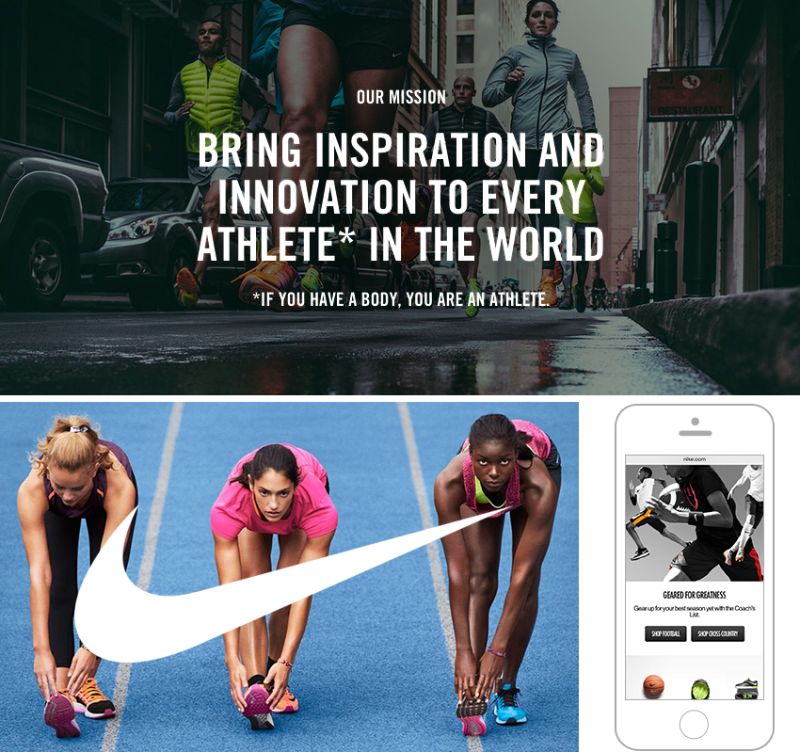 Pernyataan misi dari Nike Pernyataan misi dari Nike