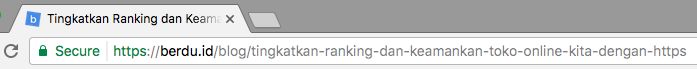 Https pada berdu.id dilihat di Google Chrome Https pada berdu.id dilihat di Google Chrome