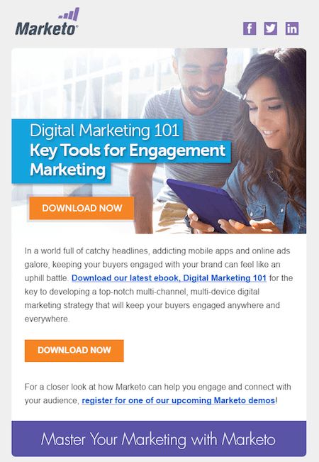 Contoh iklan dari Marketo Contoh iklan dari Marketo